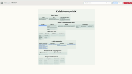 Animated demonstration of the Kaleidoscope MX map workflow